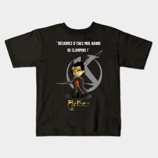 Get off at me, you clampins! 2 Kids T-Shirt